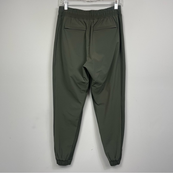 Athleta Textured Brooklyn Jogger Mountain Olive High Waisted Travel Hiking Pants - Picture 7 of 16